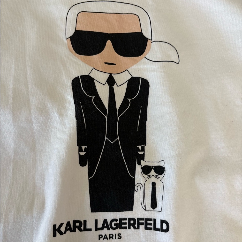 Karl Lagerfeld Iconic Karl & Choupette Emoji Sweatshirt Medium - Picture 4 of 8